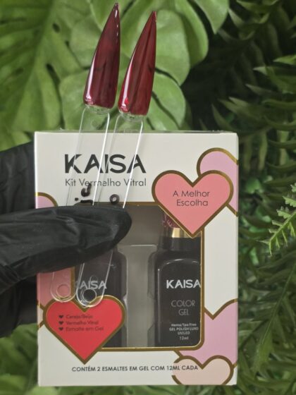 KIT VERMELHO VITRAL KAYSA