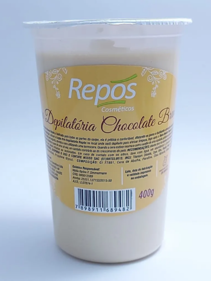 Cera Depilatoria Chocolate Branco repos 400G