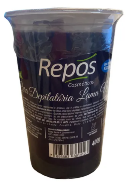 Cera Depilatoria Repos Lama Negra 400g