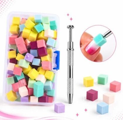 KIT ESPONJA COLORIDA COM PINÇA
