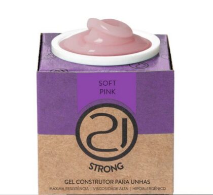 Gel Strong Soft Pink nails 21 34g