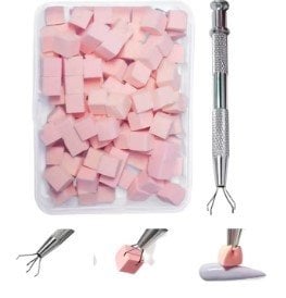 KIT ESPONJA ROSA COM PINÇA